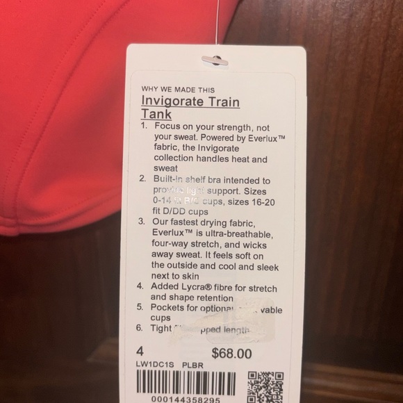 Lululemon Invigorate Train Tank Top - Pale Raspberry - Picture 6 of 9